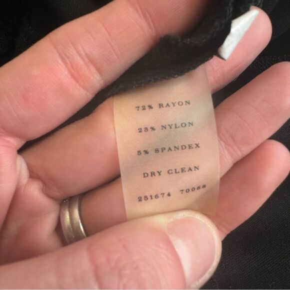 Ann Taylor Black Pencil Skirt Size 8 Career Office Classic Midi - Picture 9 of 11